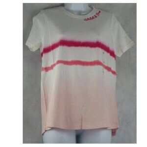 Style & Co Women's Petite 100% Cotton Short-Sleeve T-Shirt, Pink Multi, PS